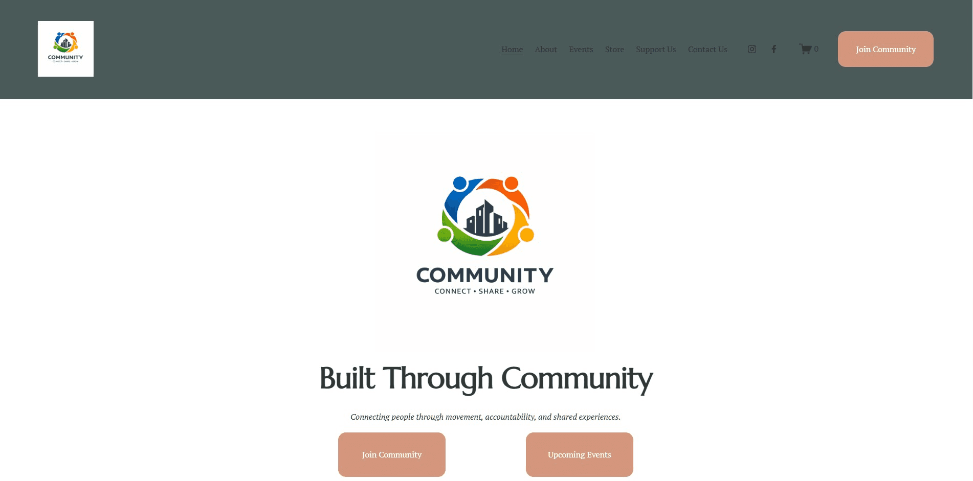 Community Hub Website Concept